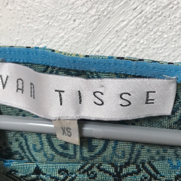 Retro short sleeve patterned top - Picture 2 of 3